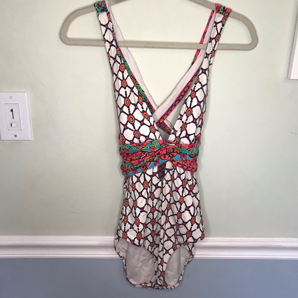 Strappy one piece swimsuit